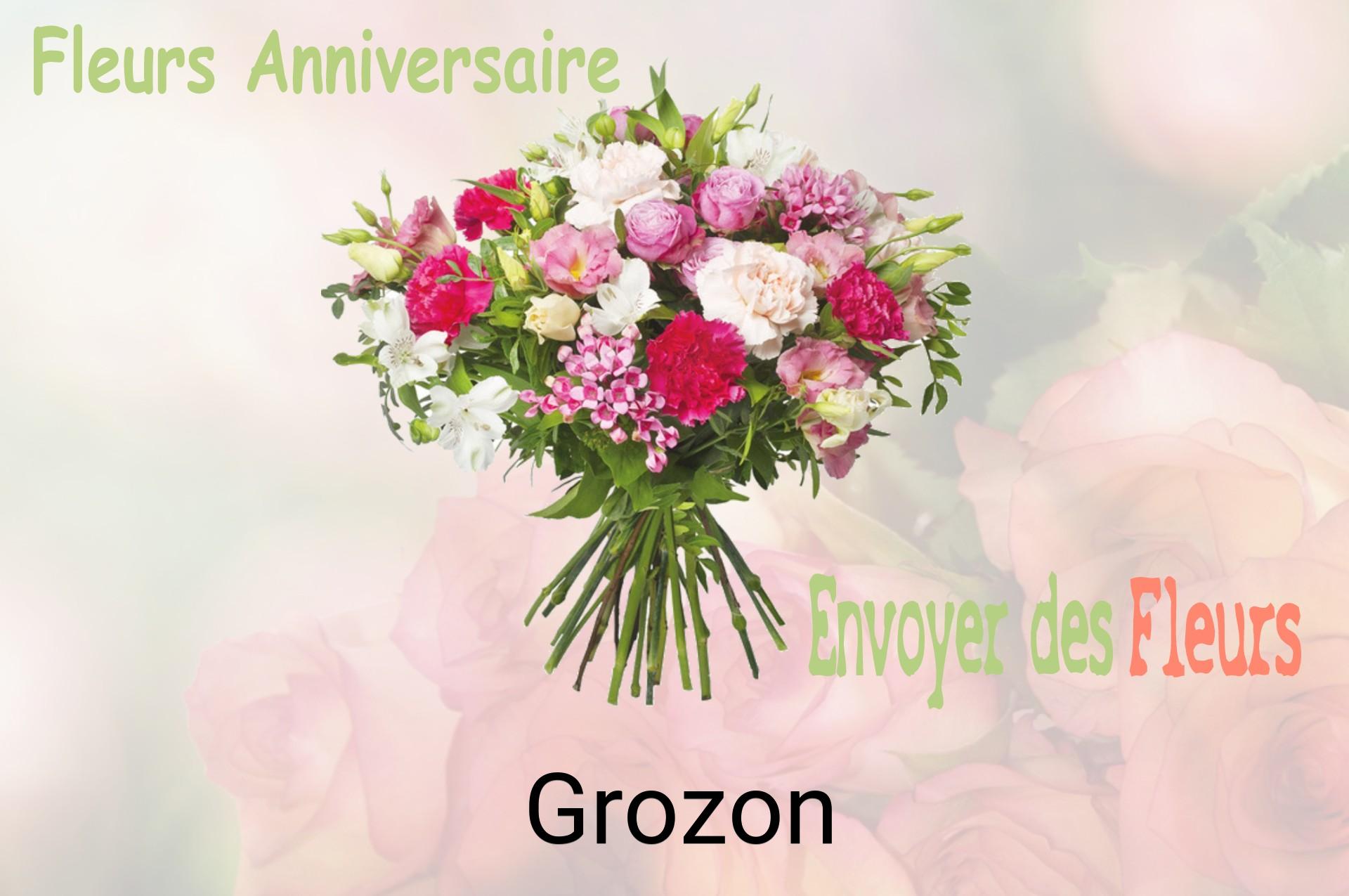 Bouquet de fleurs d’anniversaire livré à Grozon